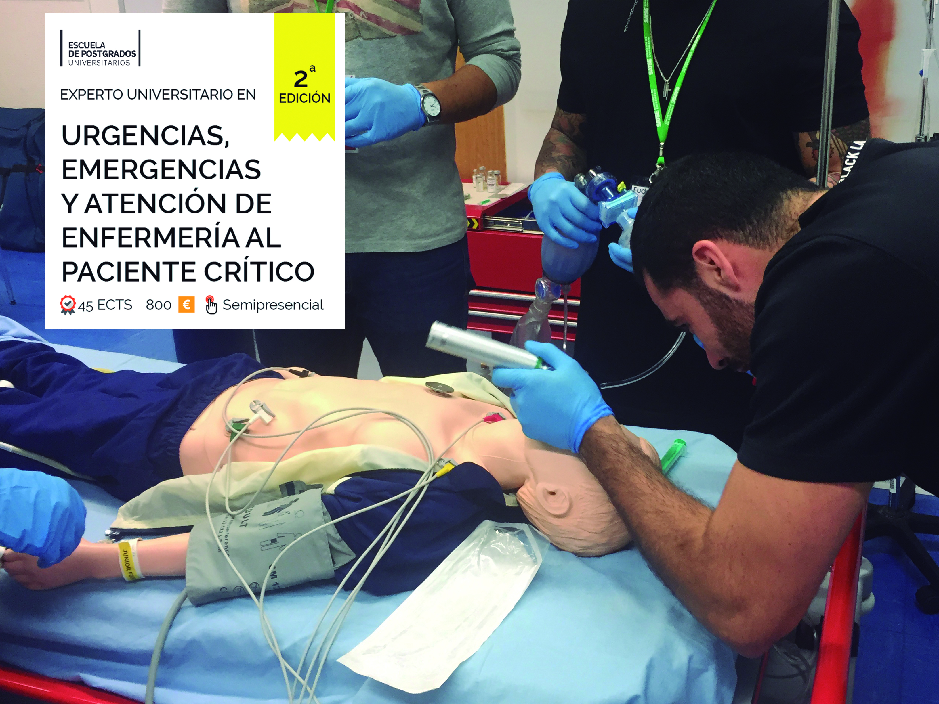 SEDE MADRID Experto universitario en Urgencias, Emergencias y atención enfermera a pacientes críticos